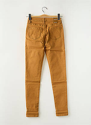 Jeans coupe slim stretch taille normale marron NINA CARTER femme