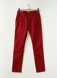 Pantalon chino stretch taille normale rouge LEEYO JEANS homme