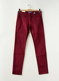 Pantalon chino stretch taille normale rouge MASTINO homme