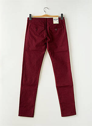 Pantalon chino stretch taille normale rouge MASTINO homme