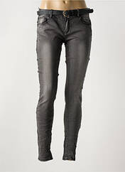 Jeans coupe slim gris ROSE PLAYER pour femme seconde vue