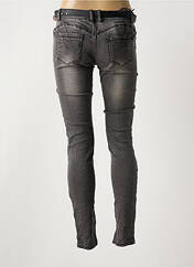 Jeans coupe slim gris ROSE PLAYER pour femme seconde vue