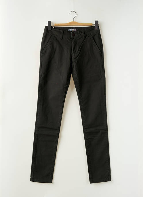 Pantalon chino stretch taille normale noir LEEYO JEANS homme