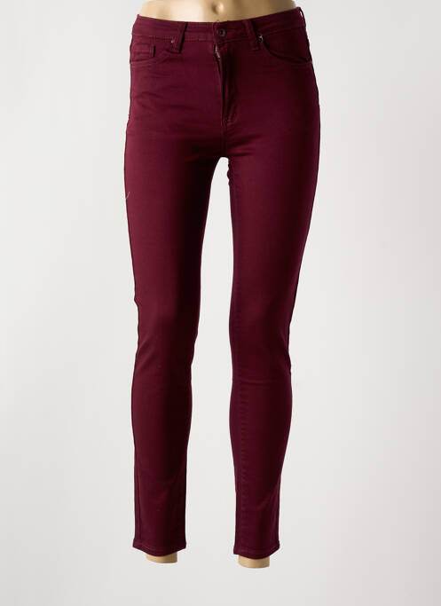 Jeans coupe slim violet ESTEE BROWN pour femme