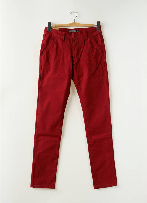 Pantalon chino rouge LEEYO JEANS pour homme