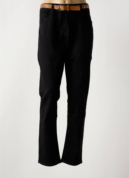 Pantalon droit noir ROSE PLAYER pour femme
