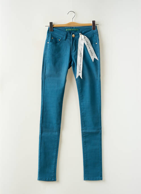 Pantalon slim bleu R.DISPLAY pour femme