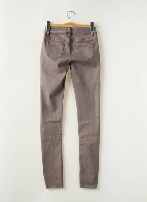 Pantalon slim marron R.DISPLAY pour femme