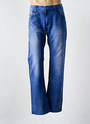 Jeans coupe droite stretch taille normale bleu WANGUE homme