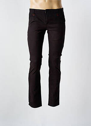 Pantalon chino tissage popeline taille normale marron HOPENLIFE homme