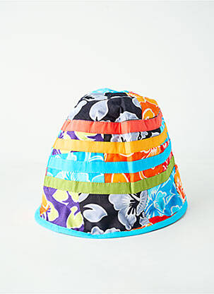 Chapeau tissage popeline bleu COLINE unisexe