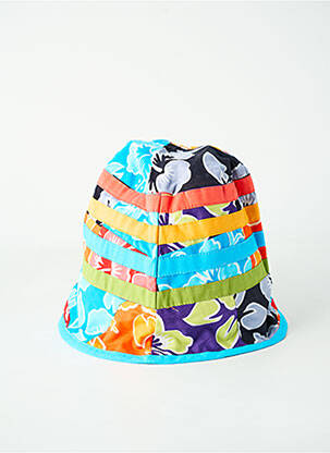 Chapeau tissage popeline bleu COLINE unisexe