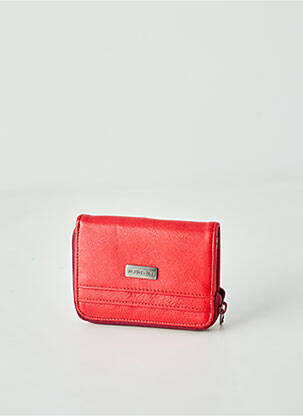 Porte-monnaie rouge ELEPHANT D'OR pour femme