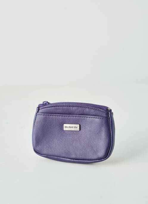 Porte-monnaie violet ELEPHANT D'OR pour femme