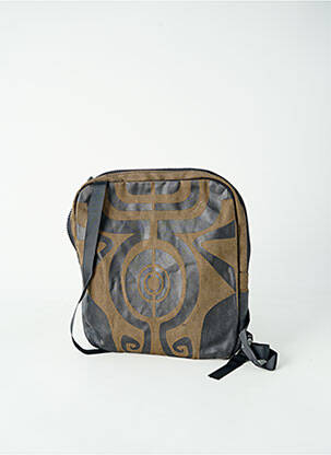 Sac fermeture zippée vert COLINE homme