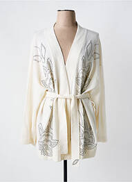 Gilet manches longues coupe cintrée blanc NOTSHY femme