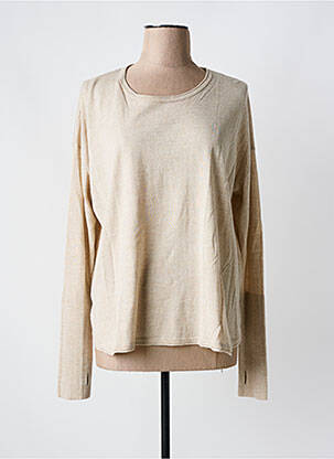 Pull coupe cintrée manches longues beige NOTSHY femme