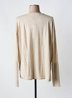 Pull coupe cintrée manches longues beige NOTSHY femme