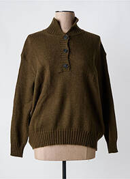 Pull maille tricot manches longues vert MAX MARA femme