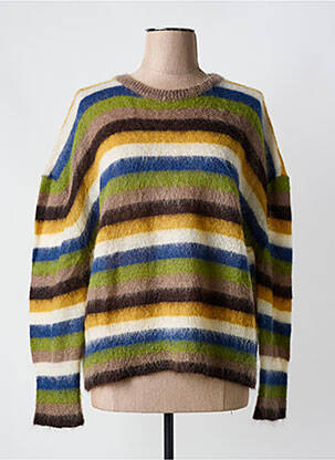 Pull coupe droite manches longues vert PHISIQUE DU ROLE femme