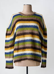 Pull col rond manches longues vert PHISIQUE DU ROLE femme