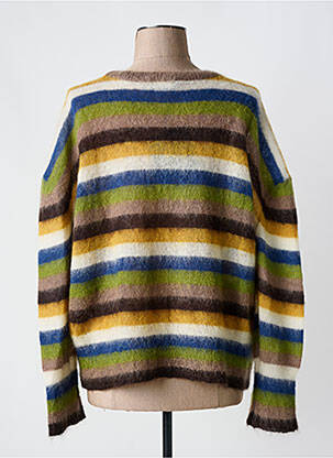 Pull coupe droite manches longues vert PHISIQUE DU ROLE femme