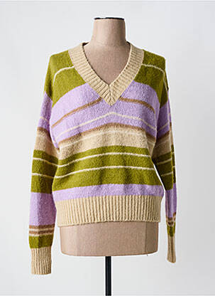 Pull coupe cintrée manches longues vert MAX MARA femme