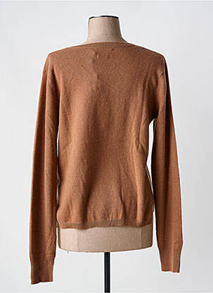 Pull coupe cintrée manches longues marron NOTSHY femme