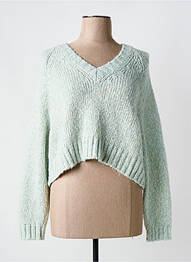 Pull col v manches longues bleu MAX MARA femme