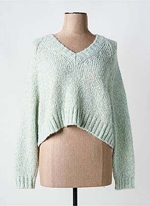 Pull col v manches longues bleu MAX MARA femme