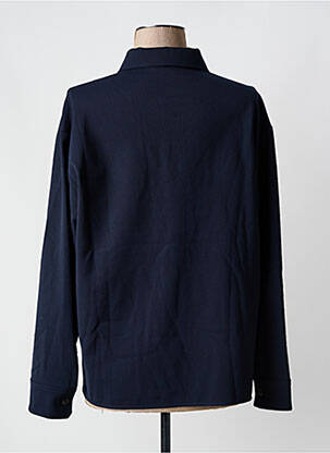 Chemisier coupe droite manches longues bleu MAX MARA femme