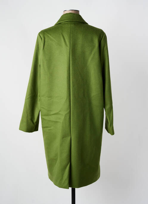 Manteau long coupe droite sans capuche vert MAX MARA femme