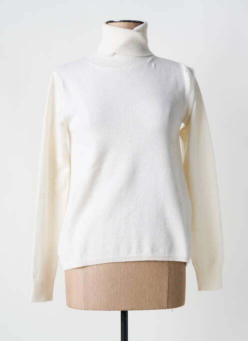 Pull col roulé blanc MAX MARA pour femme
