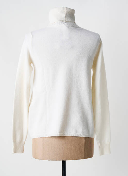 Pull col roulé blanc MAX MARA pour femme