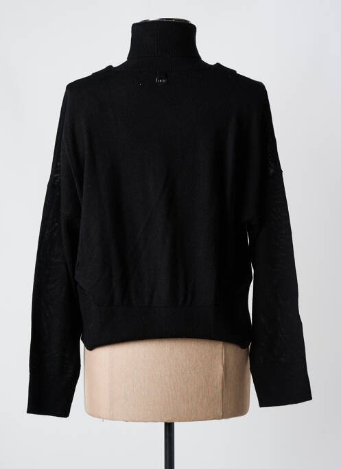 Pull col roulé noir HICH USE pour femme
