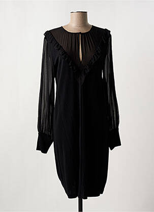 Robe mi-longue manches longues manches longues noir MAX MARA femme