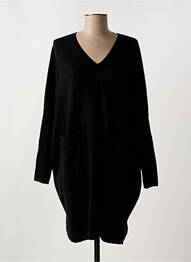 Robe pull resserrée sur le bas manches longues noir NOTSHY femme