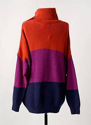 Pull resserrée sur le bas manches longues orange ROYAL MER femme