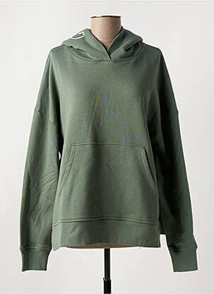 Sweat-shirt à capuche poches manches longues vert CLOSED femme