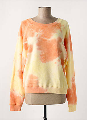 Sweat-shirt manches longues manches longues jaune LIV BERGEN femme