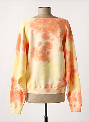 Sweat-shirt manches longues manches longues jaune LIV BERGEN femme