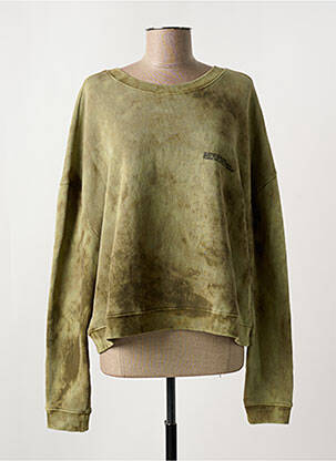 Sweat-shirt manches longues manches longues vert LIV BERGEN femme