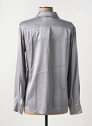 Chemisier coupe fluide manches longues argent MAX MARA femme