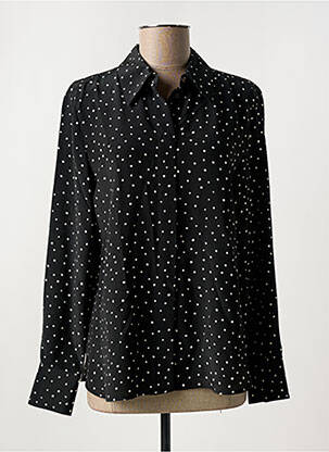 Chemisier imprimé fantaisie manches longues noir MAX MARA femme