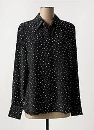 Chemisier imprimé fantaisie manches longues noir MAX MARA femme