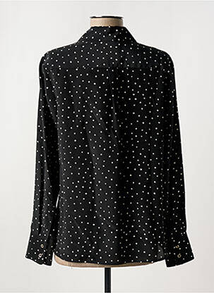 Chemisier imprimé fantaisie manches longues noir MAX MARA femme