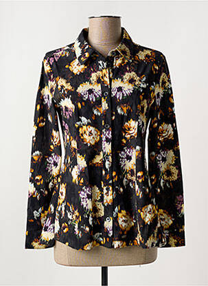 Chemisier coupe cintrée manches longues noir HIGH femme