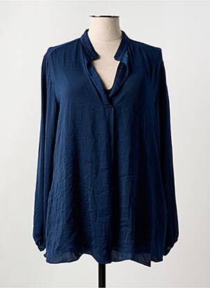 Blouse manches longues manches longues bleu BEATE HEYMANN femme