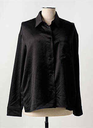 Chemisier coupe cintrée manches longues noir MAX MARA femme