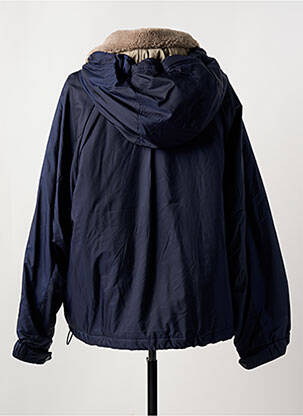Parka manches longues a capuche bleu MAX MARA femme